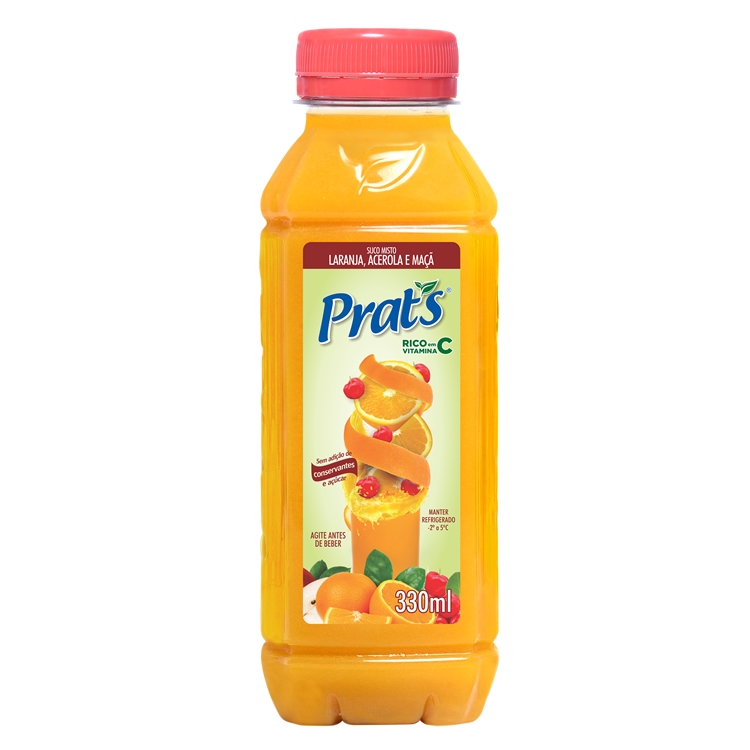 Laranja e Acerola - 330ml – fardo com 12 unidades