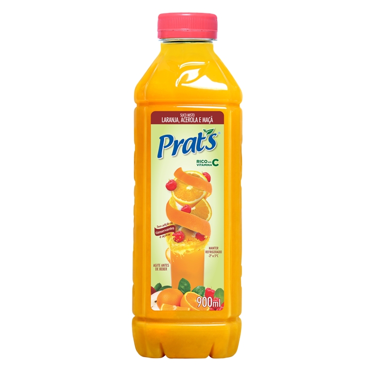 Laranja e Acerola - 900ml – fardo com 06 unidades